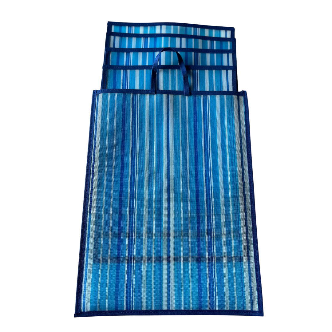 Manteles individuales  paq. 4 azules y blancos Azafranto